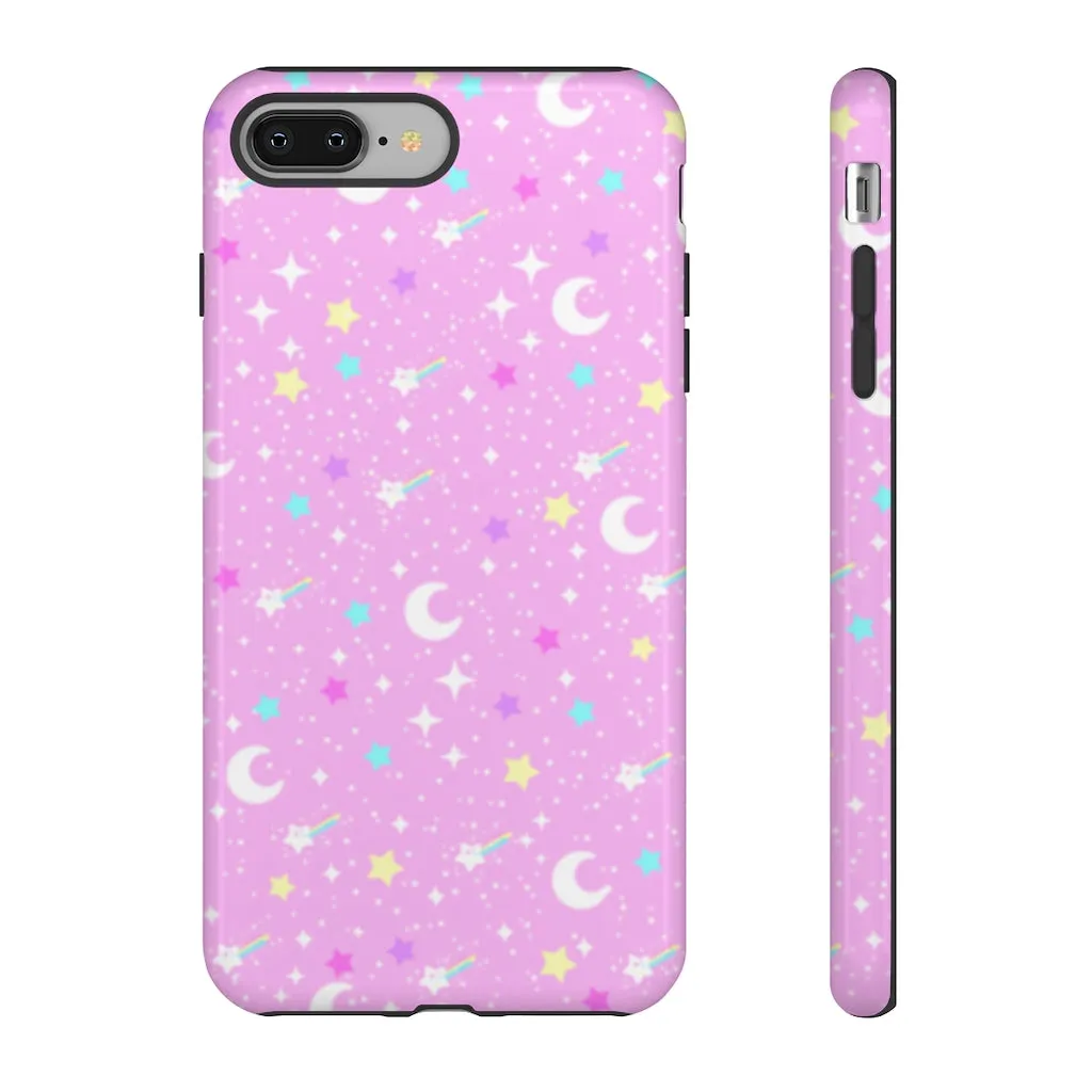 Starry Glitter Pink Tough Phone Case