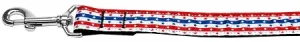 Stars In Stripes Nylon Dog Leash 3-8 Inch Wide 4ft Long