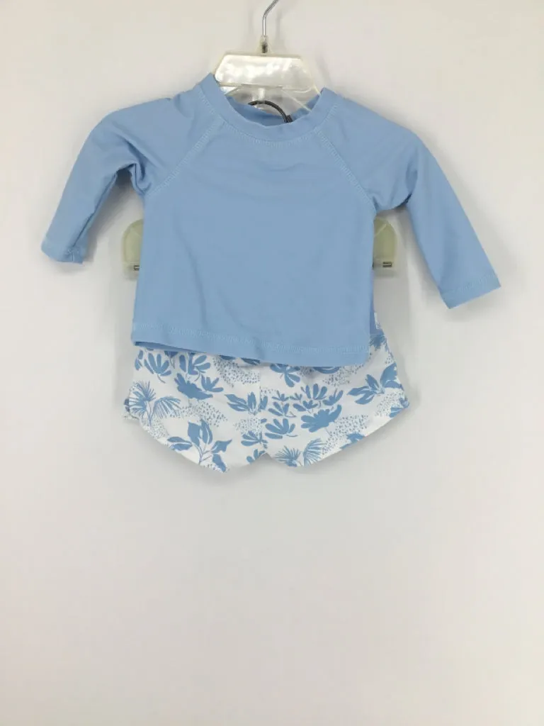 Starting Out Child Size 3 Months Blue Solid Swimwear - boys