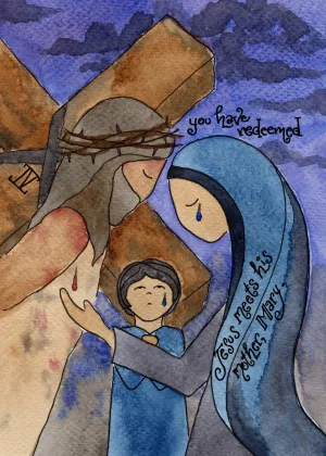 Stations of the Cross for Children Cards Artwork