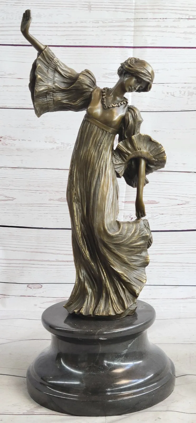 Statue Sculpture Victory Woman Art Deco Style Art Nouveau Style Solid bronze Gift