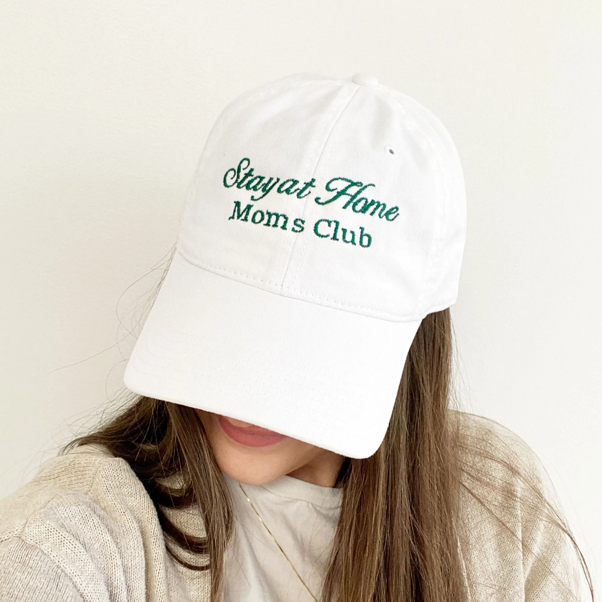 Stay at Home Moms Club Custom Embroidered Baseball Cap