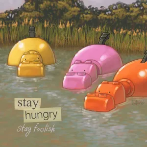 Stay Hungry Gallery Canvas Print