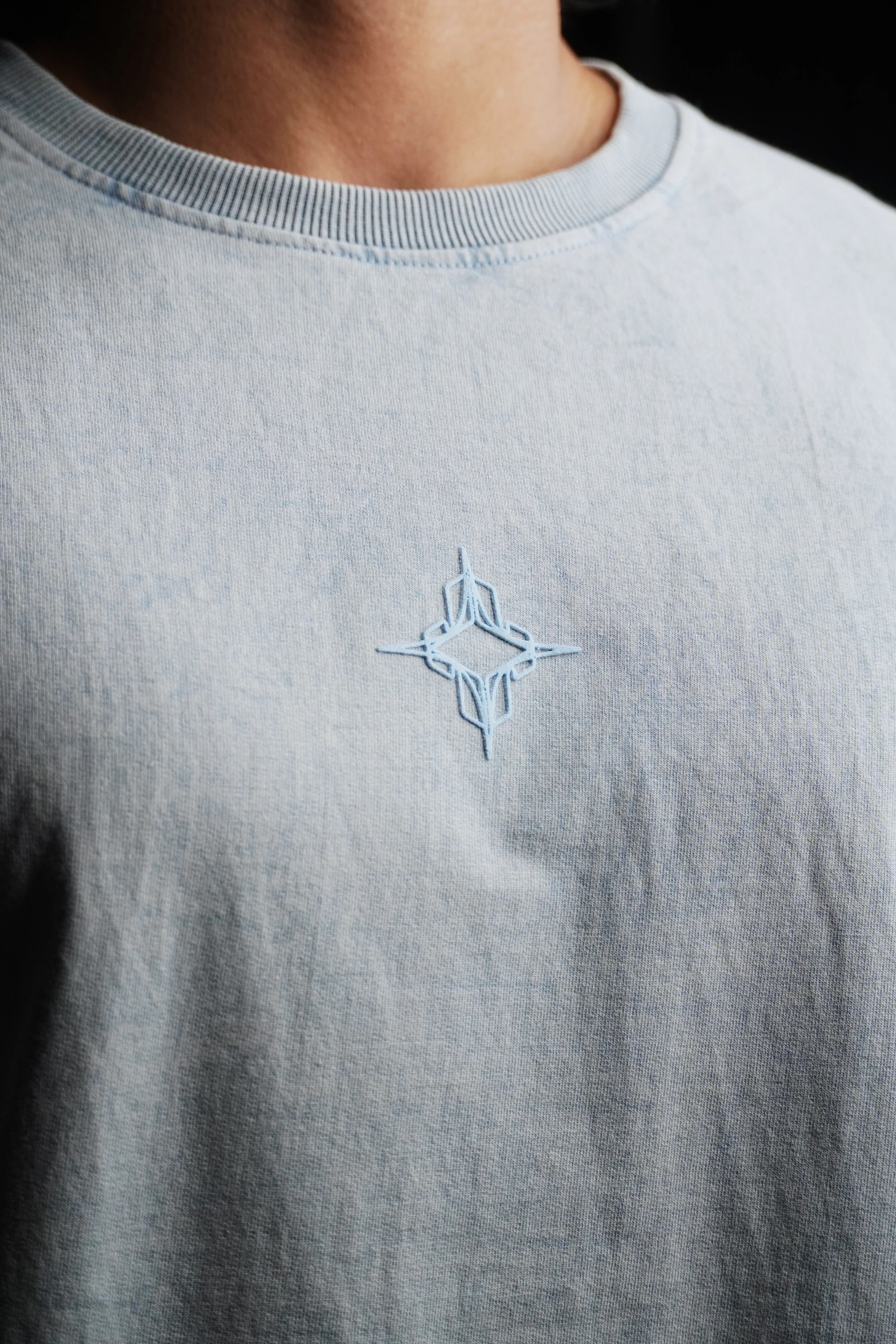 Steel blue Vintage tee