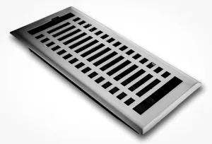 Steel Modern Vent Cover - Brushed Nickel