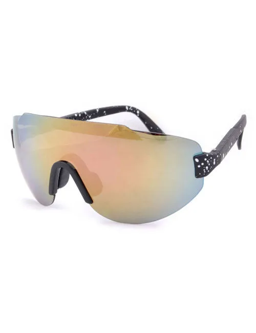 STEEZ Black/Black Sports Sunglasses