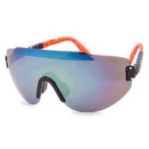 STEEZ Black/Orange Sports Sunglasses