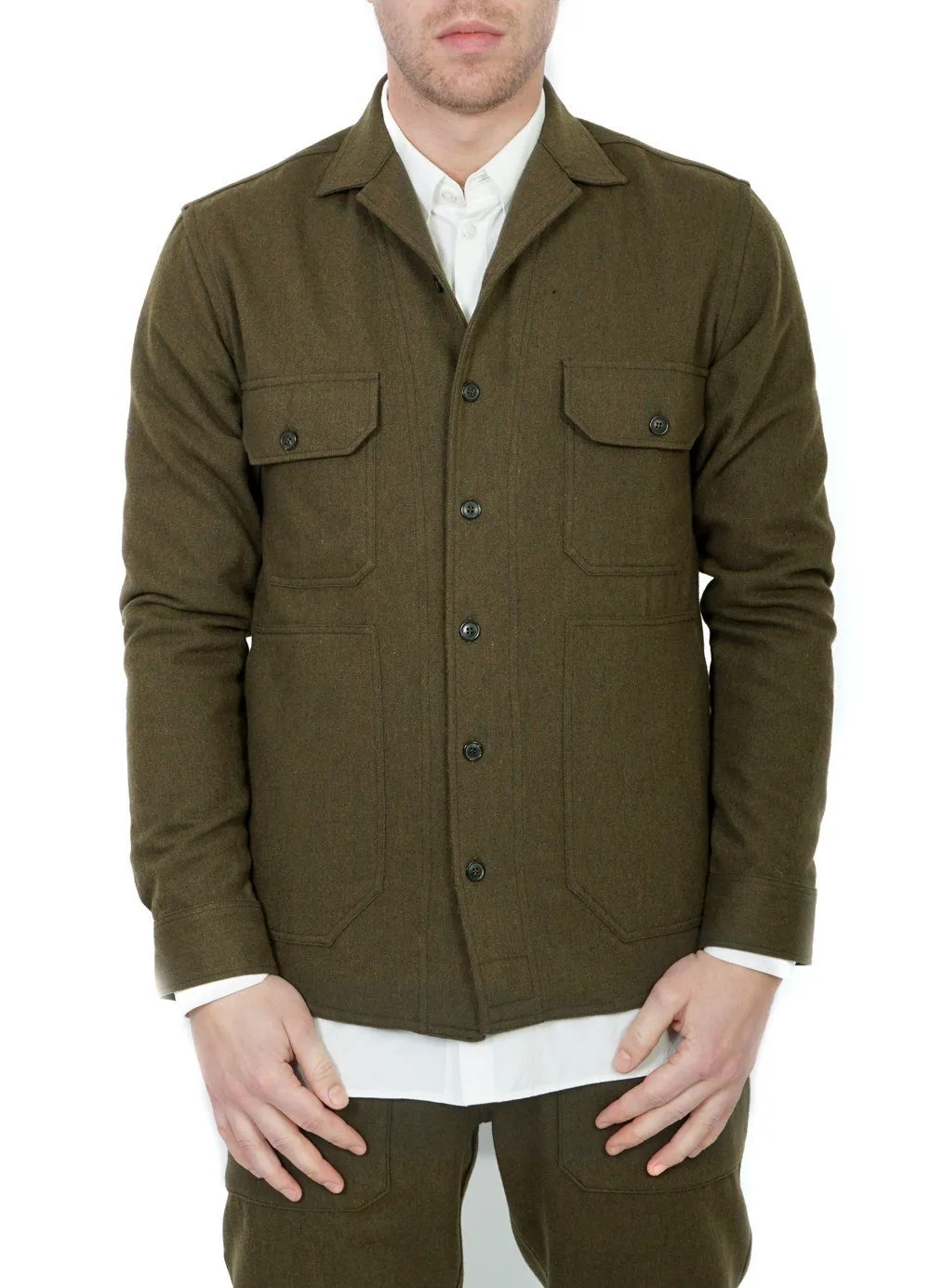 STEFAN | Worker Overshirt | Olive