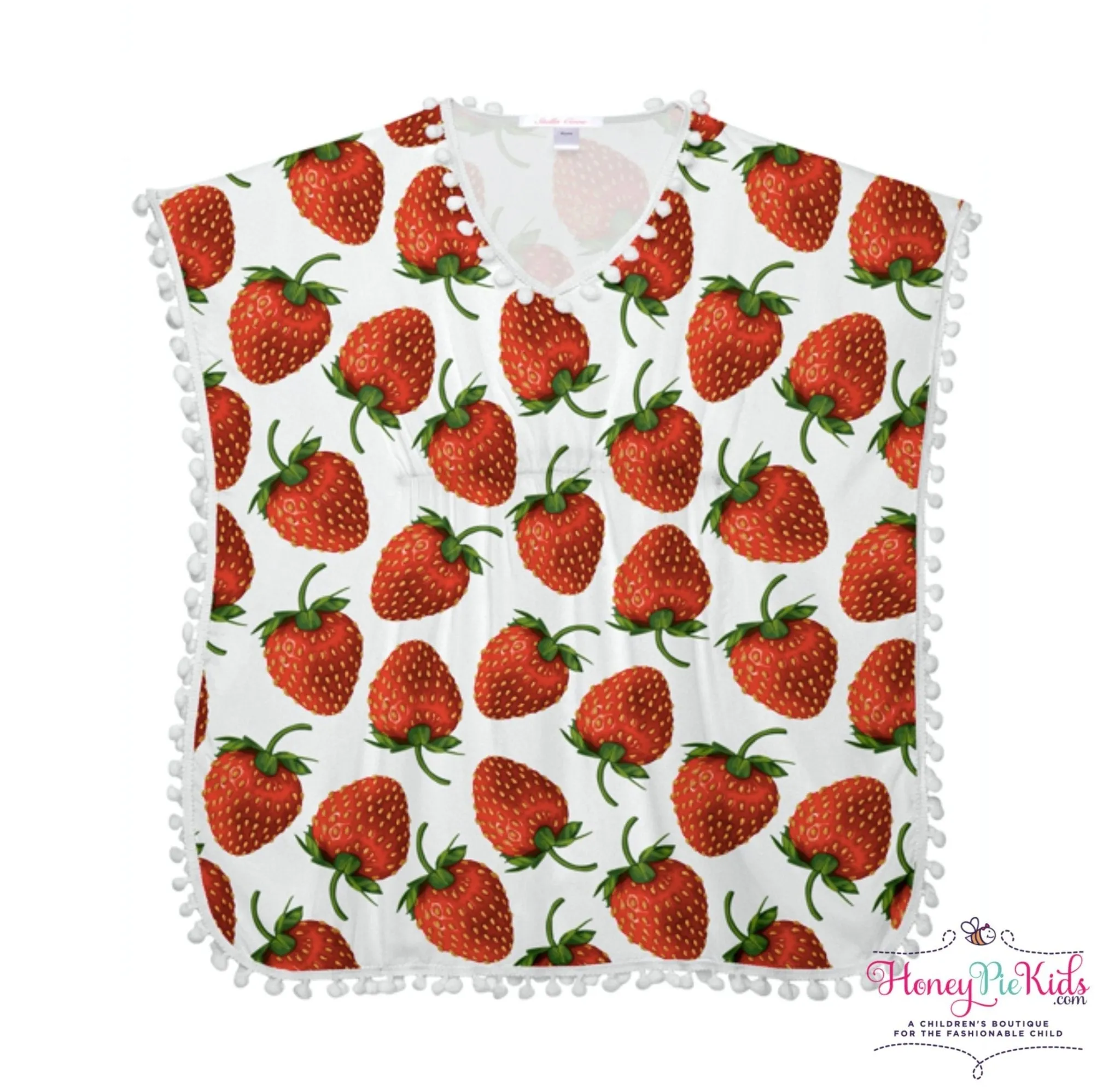 Stella Cove Girls Strawberry and Cream Cover Up