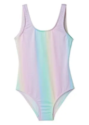 Stella Cove Girls Unicorn Ombre Tank One Piece Swimsuit