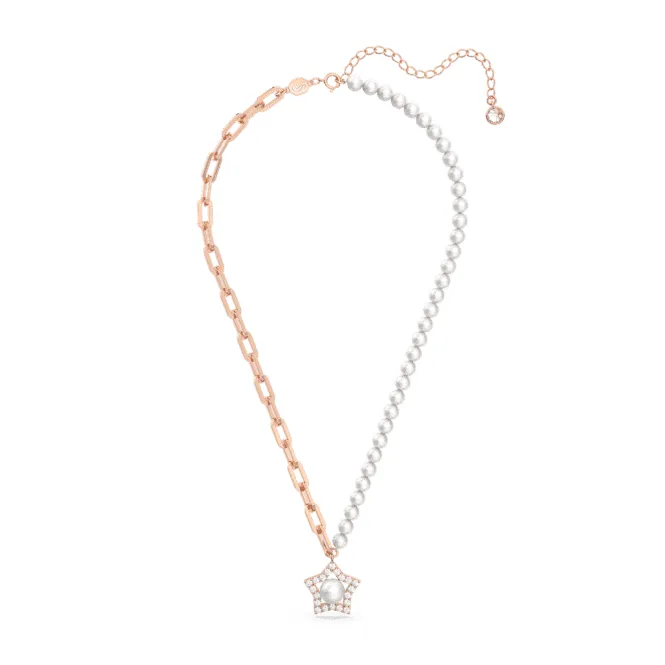 Stella Crystal Star White Rose Gold-tone Plated Pendant 5645381