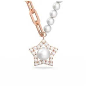 Stella Crystal Star White Rose Gold-tone Plated Pendant 5645381