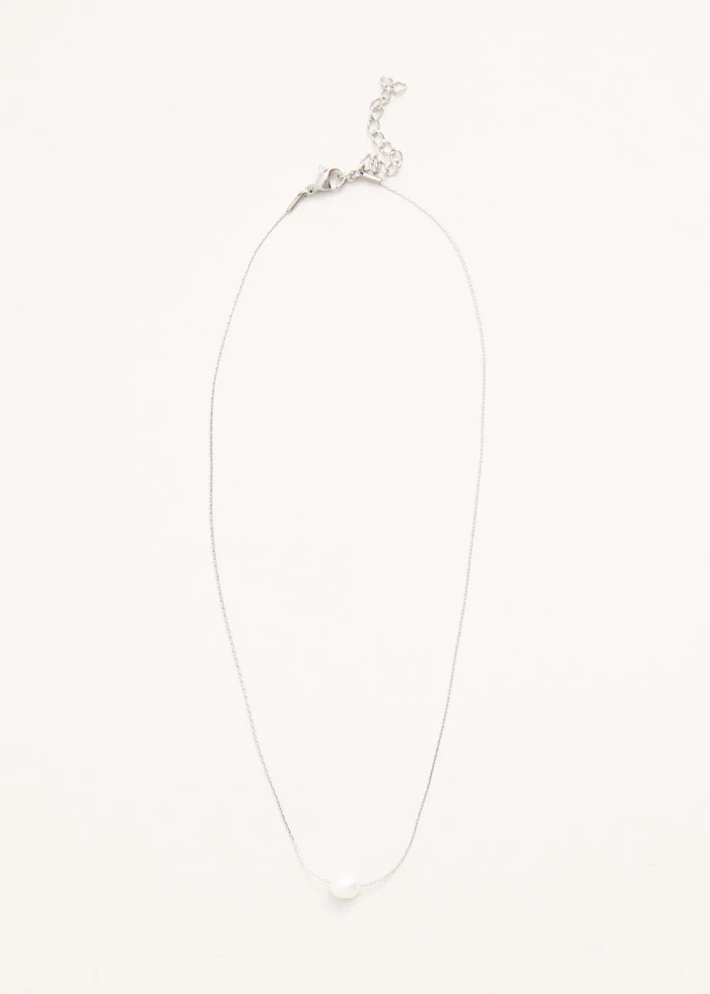 STELLA PEARL NECKLACE - SILVER