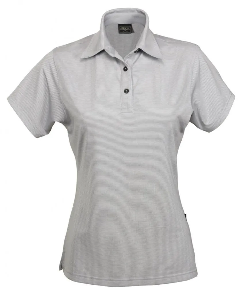 Stencil 1158 Womens Short Sleeve Silvertech Polo