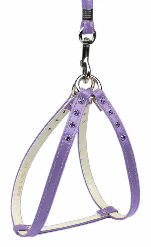 Step-in Harness Purple W- Purple Stones 8