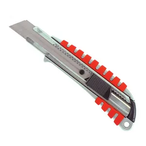 STERLING Heavy Duty Metal Zebra 18mm Auto Lock Safety Cutter Knife