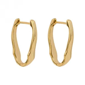 Sterling Silver 18ct Gold Earrings E6363