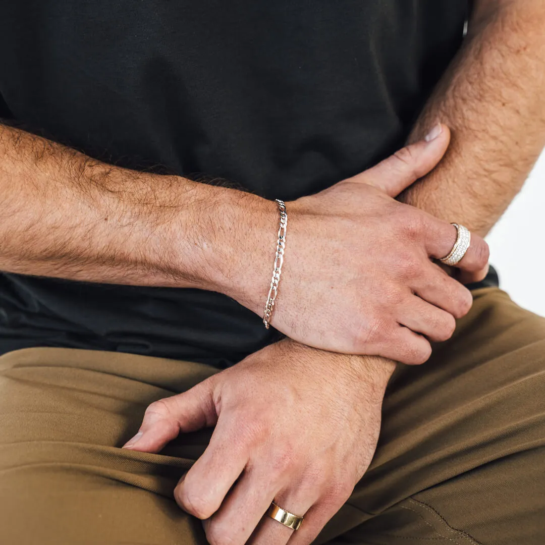 Sterling Silver Figaro Bracelets