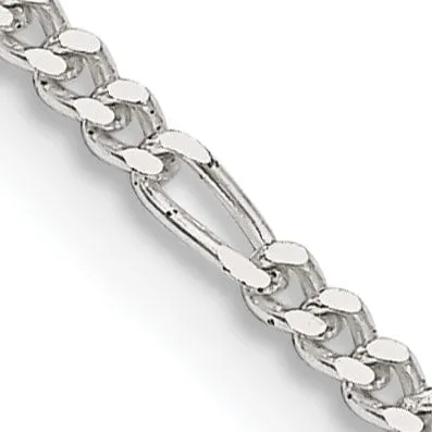 Sterling Silver Figaro Chain 1.75MM