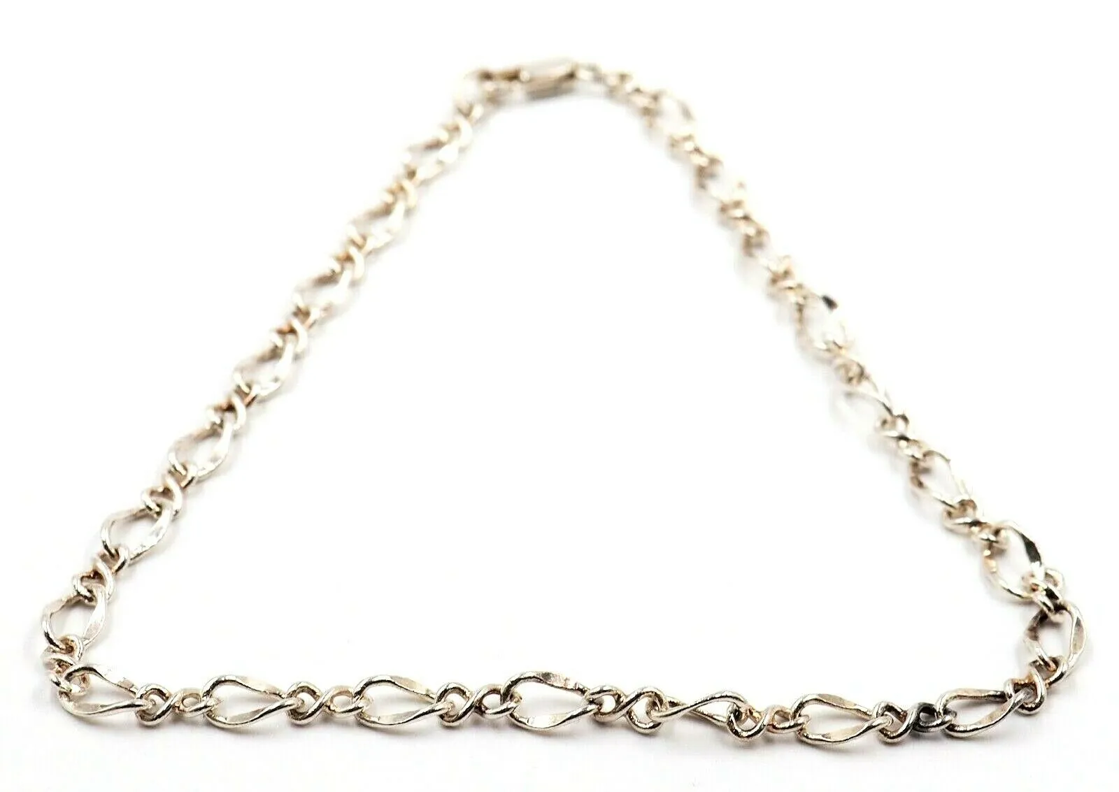 Sterling Silver Figaro Chain Bracelet - Length: 25cm - Fine Jewellery