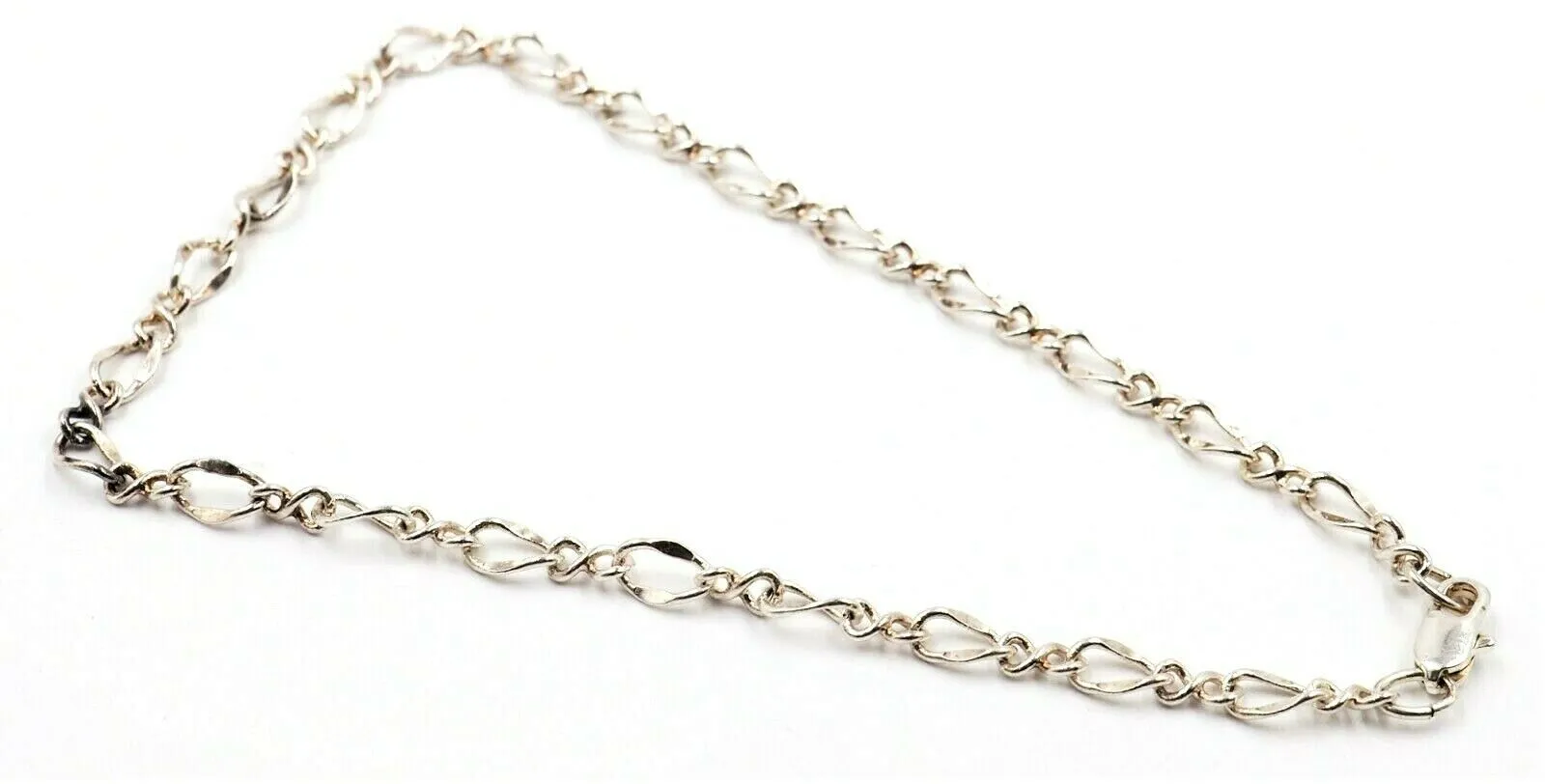 Sterling Silver Figaro Chain Bracelet - Length: 25cm - Fine Jewellery