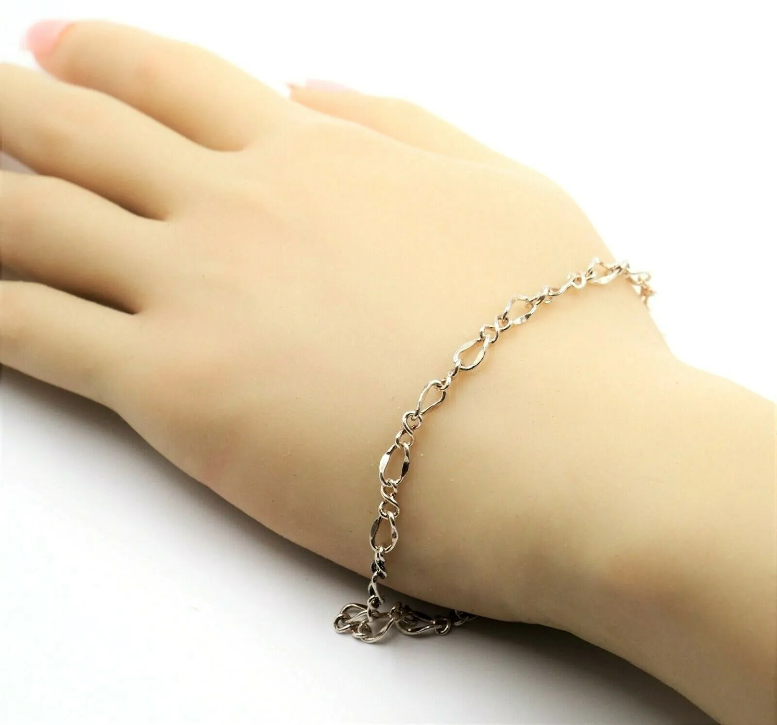 Sterling Silver Figaro Chain Bracelet - Length: 25cm - Fine Jewellery