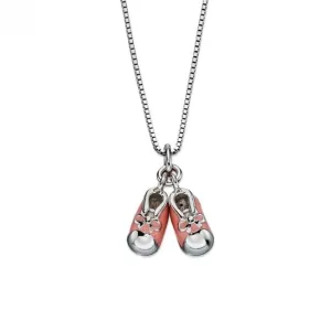 Sterling Silver Girls Shoes Pendant P4442