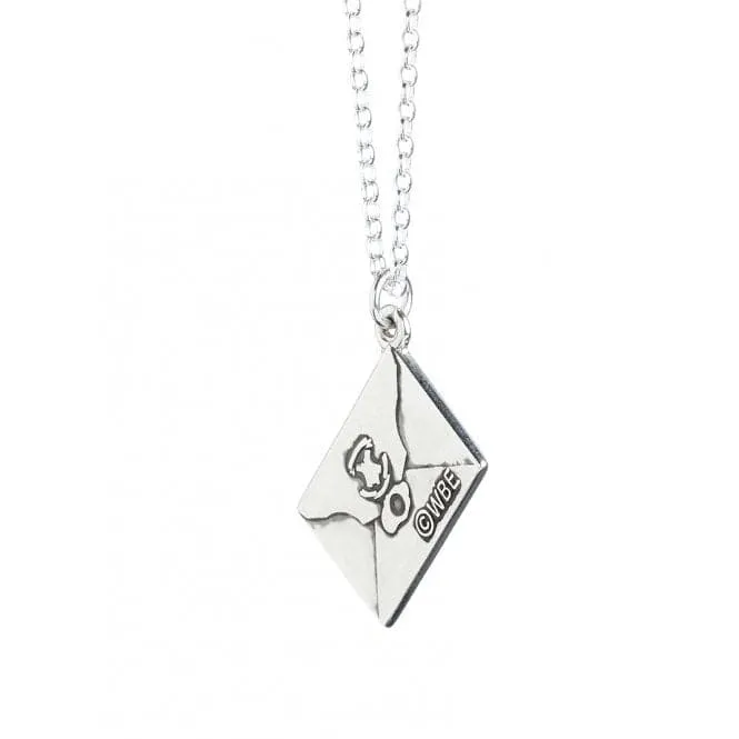 Sterling Silver Hogwarts Acceptance Letter Charm Necklace