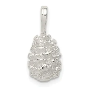 Sterling Silver Pinecone Charm Pendant