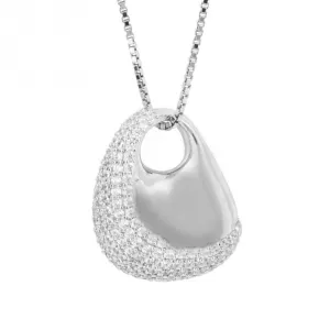 Sterling Silver Platinum Pendant P5318C