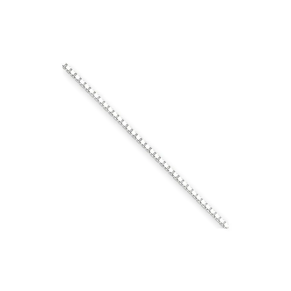 Sterling Silver Polish 1.25-mm Solid Box Chain