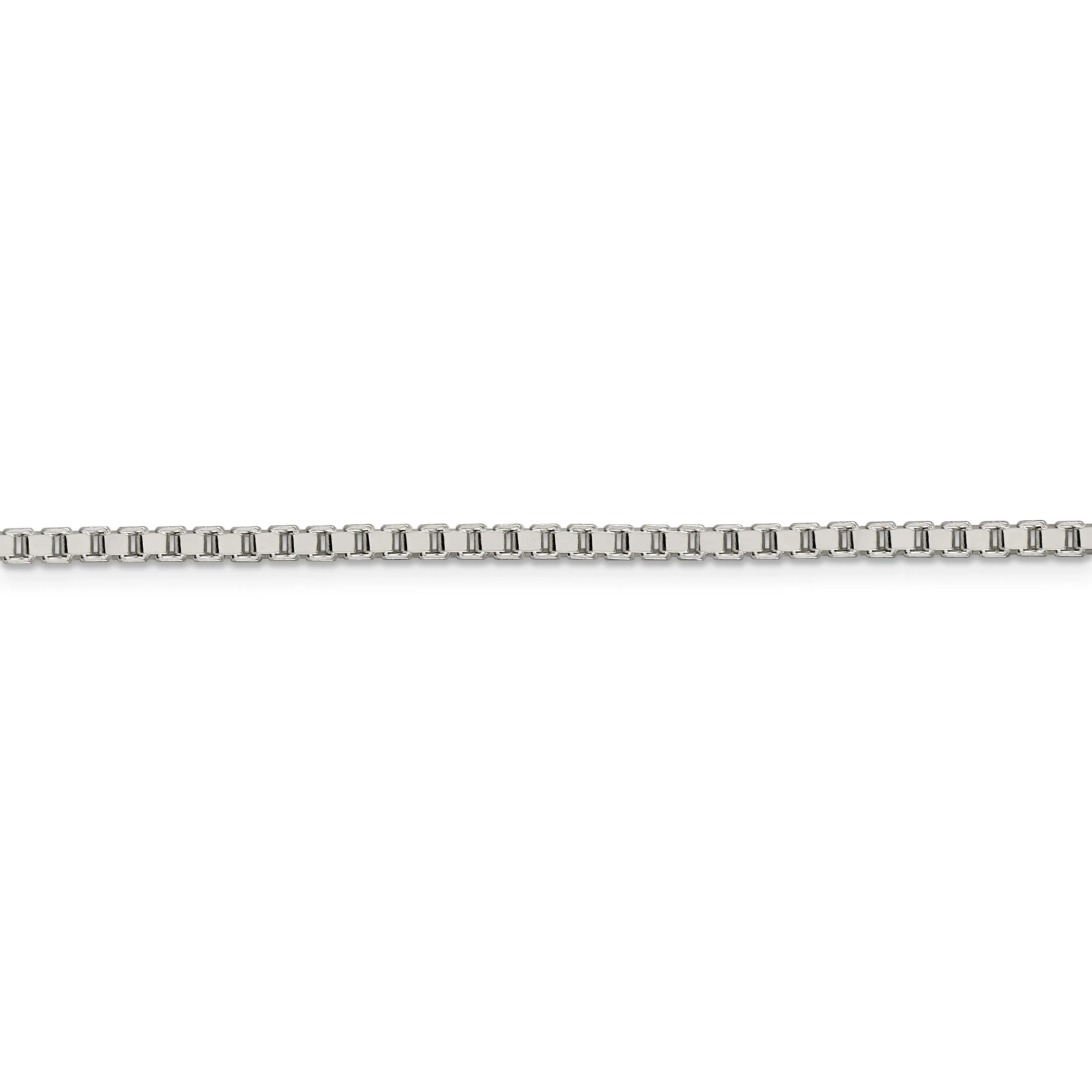 Sterling Silver Polish 2.50-mm Solid Box Chain