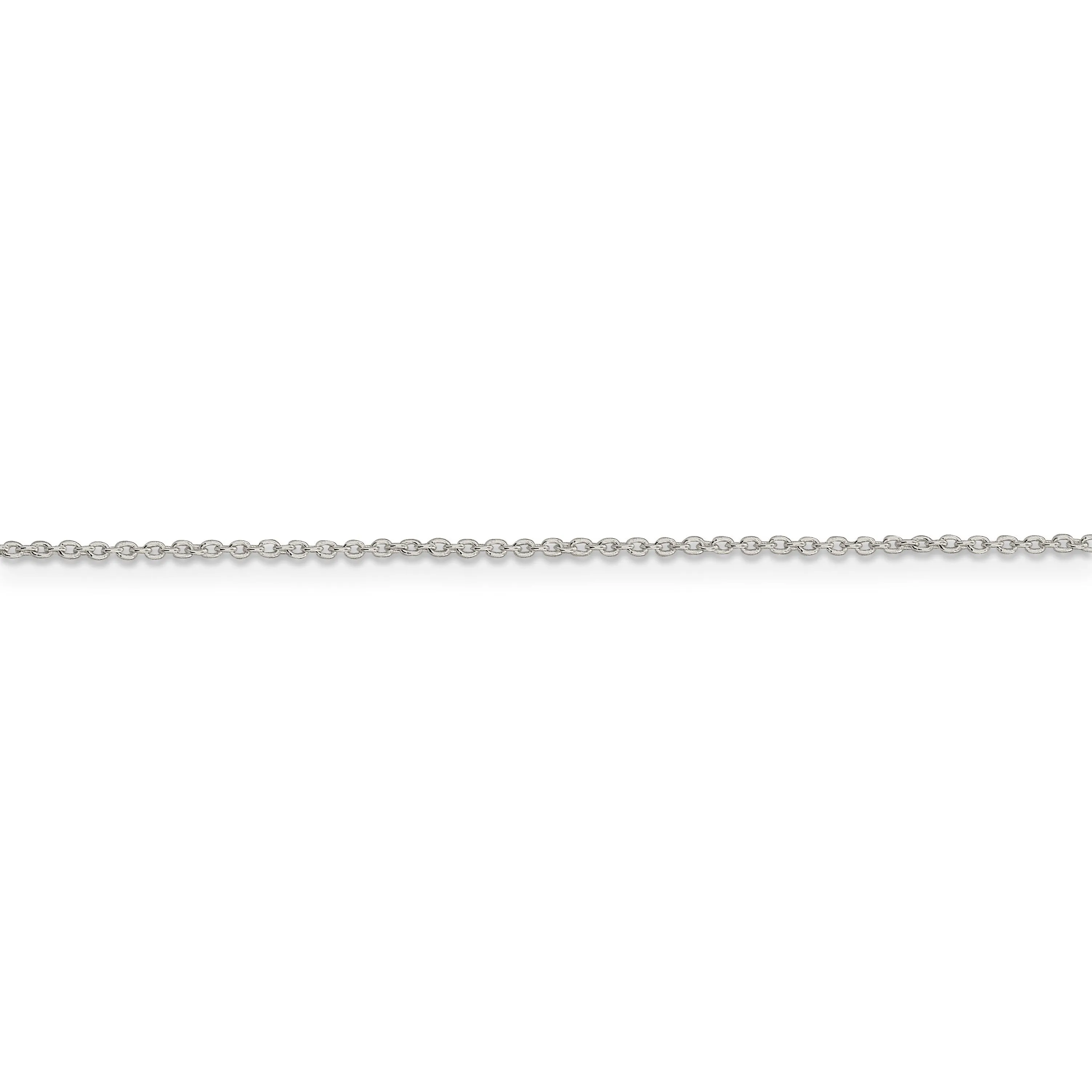 Sterling Silver Polished 1.00-mm Cable Chain