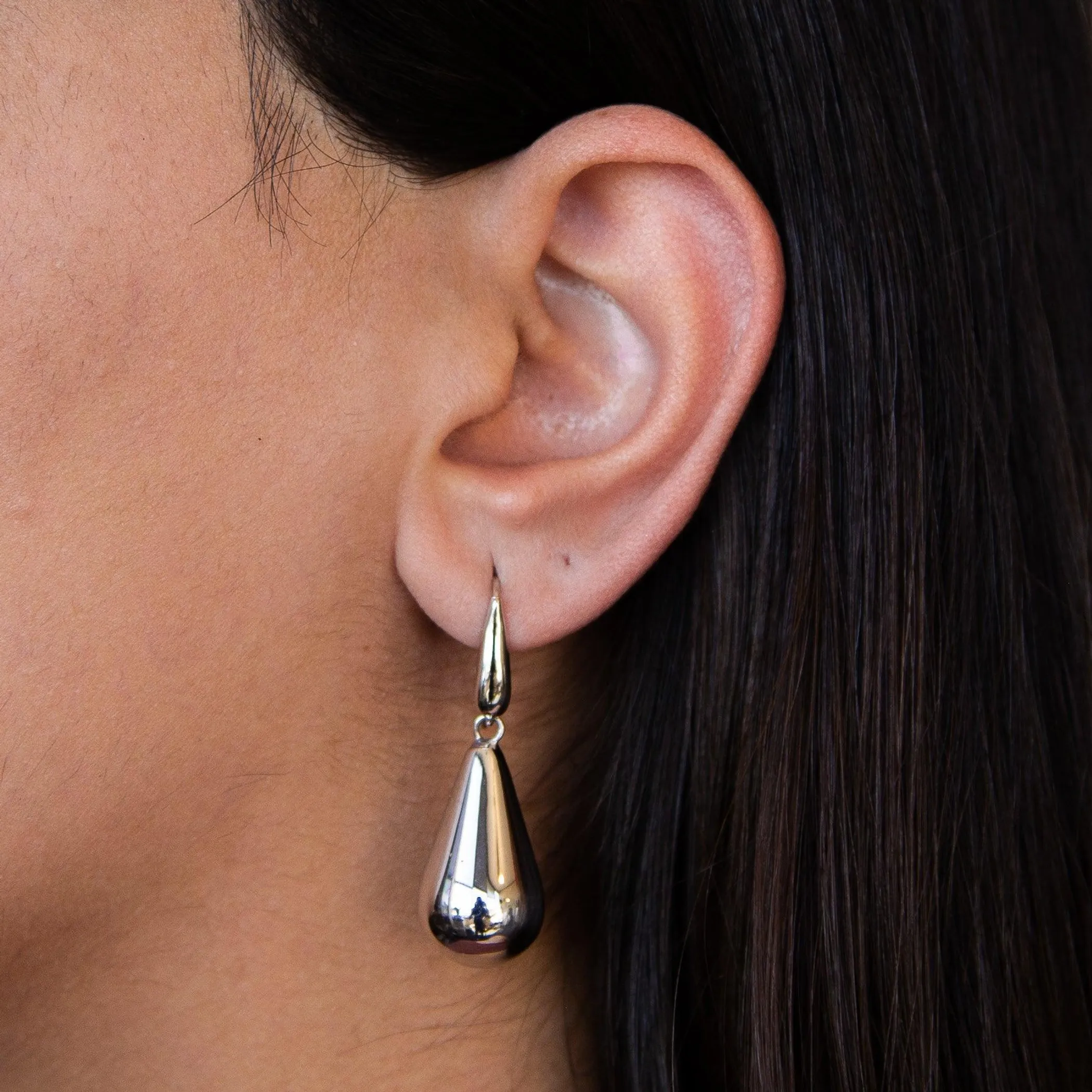 Sterling Silver Raindrop Elegance Earrings