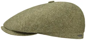 Stetson 6642502-345 6 Panel Silk/Cotton Flat Cap - Green