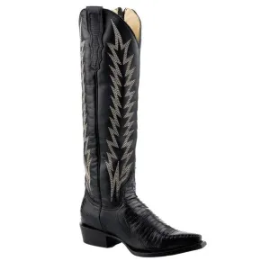 Stetson Black Women's Talia Teju Snip Toe 4331