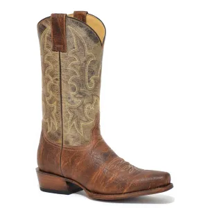 Stetson Brown Men's Obediah Bison Square Toe 3860