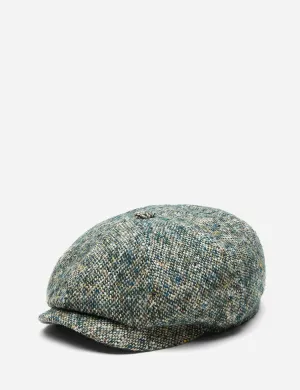 Stetson Hatteras Donegal Newsboy Cap (Wool) - Green Mix