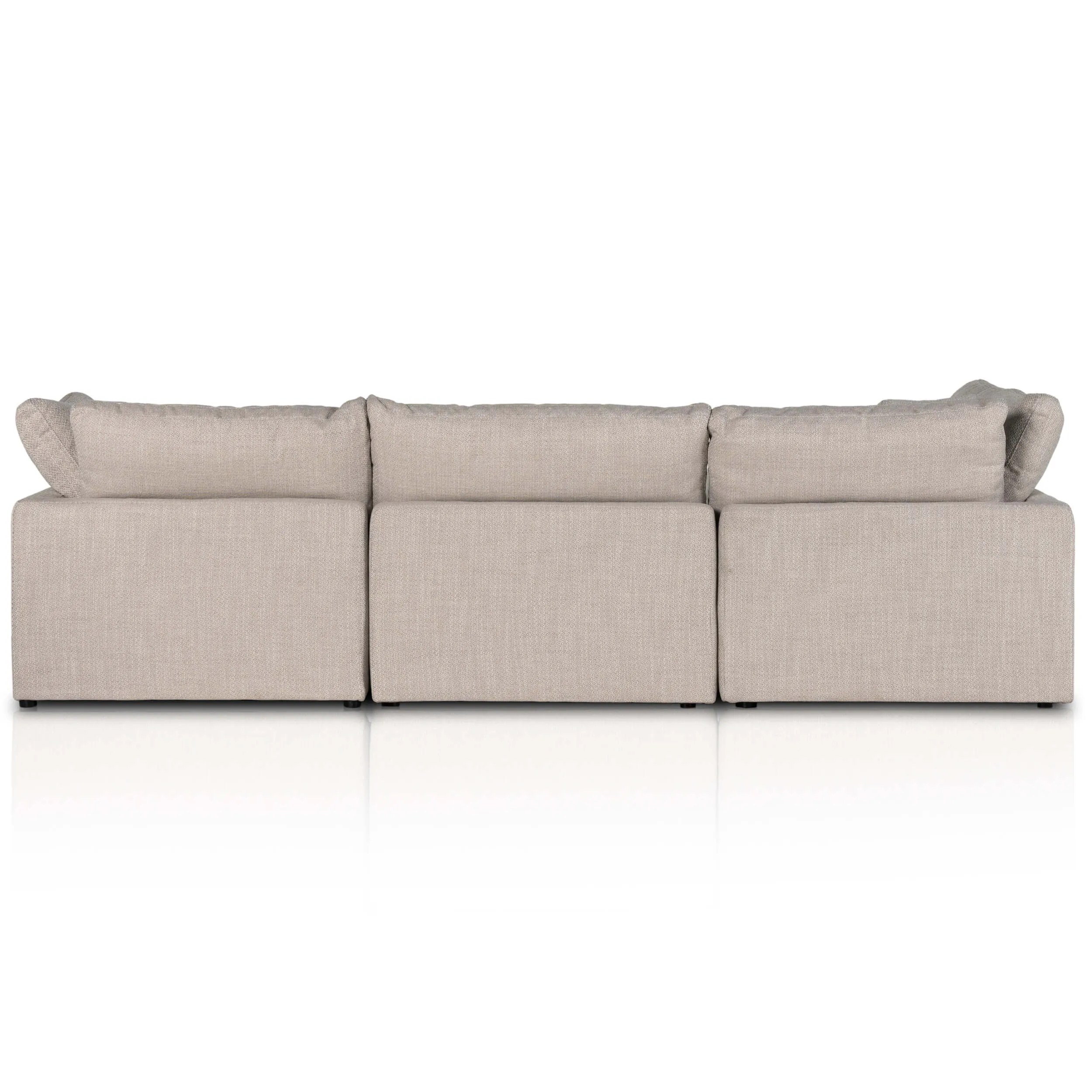 Stevie 4 Piece Sectional w/ Ottoman, Gibson Wheat