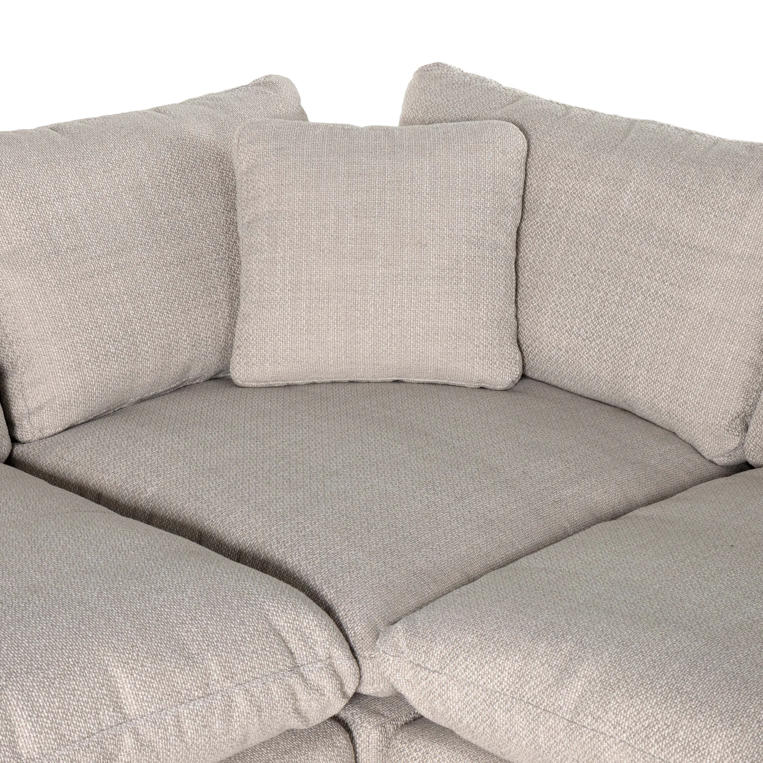 Stevie 4 Piece Sectional w/ Ottoman, Gibson Wheat