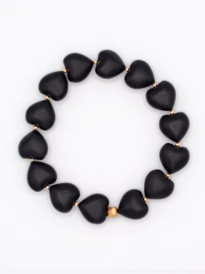 Stevie Black Onyx Stretch Bracelet