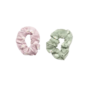 Stilen Daisy Scrunchie Set - Lilac & Sage