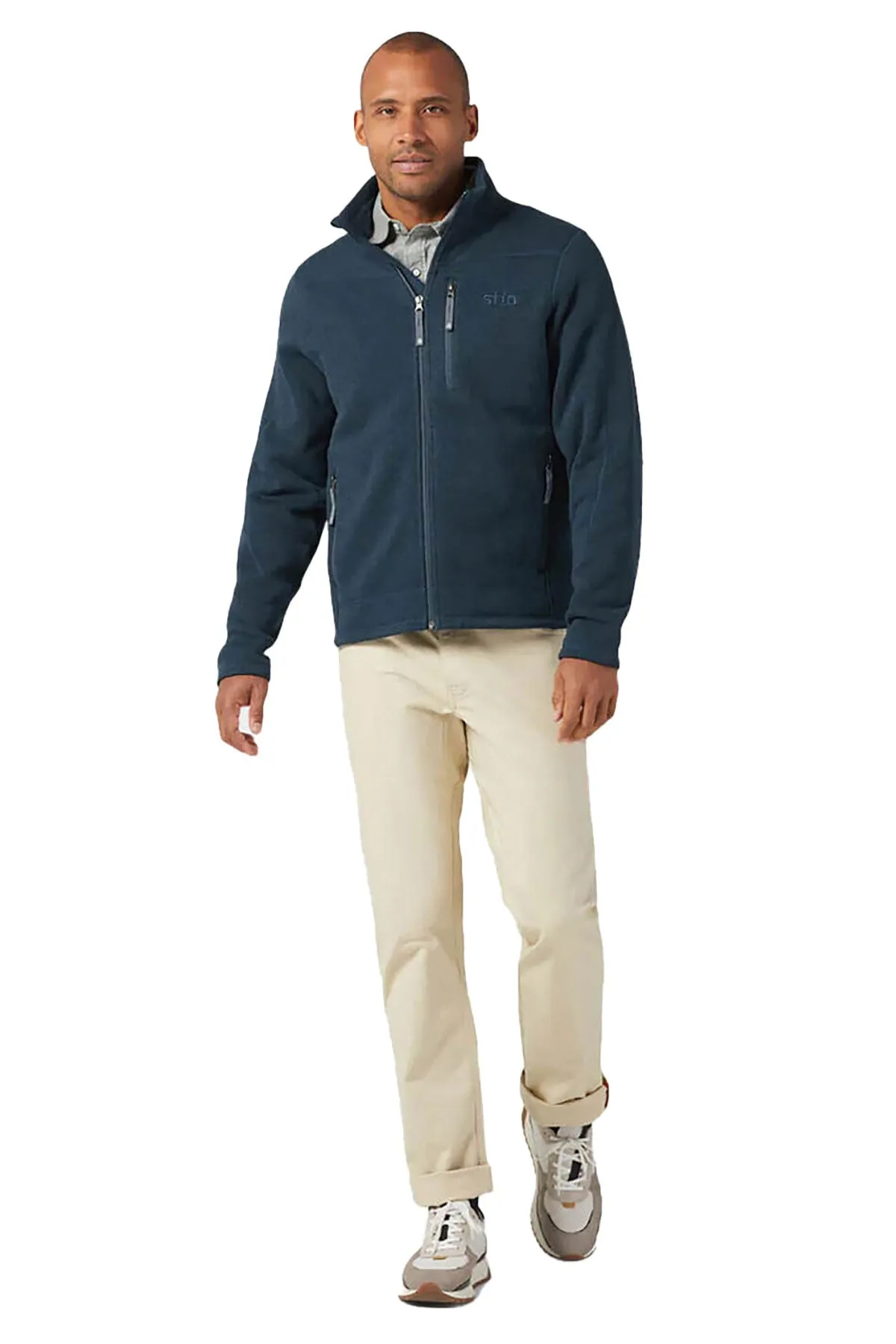 STIO Men's Wilcox Sweater Fleece Jacket, Mountain Shadow