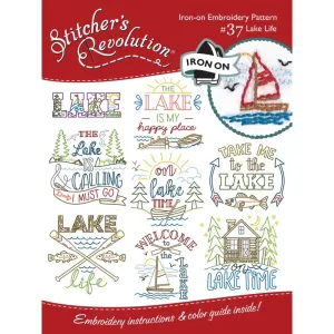 Stitcher's Revolution Iron-On Transfers Lake Life*