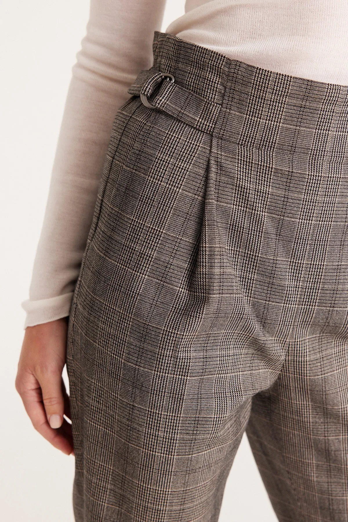 Stockholm Check Pant  - Grey Check