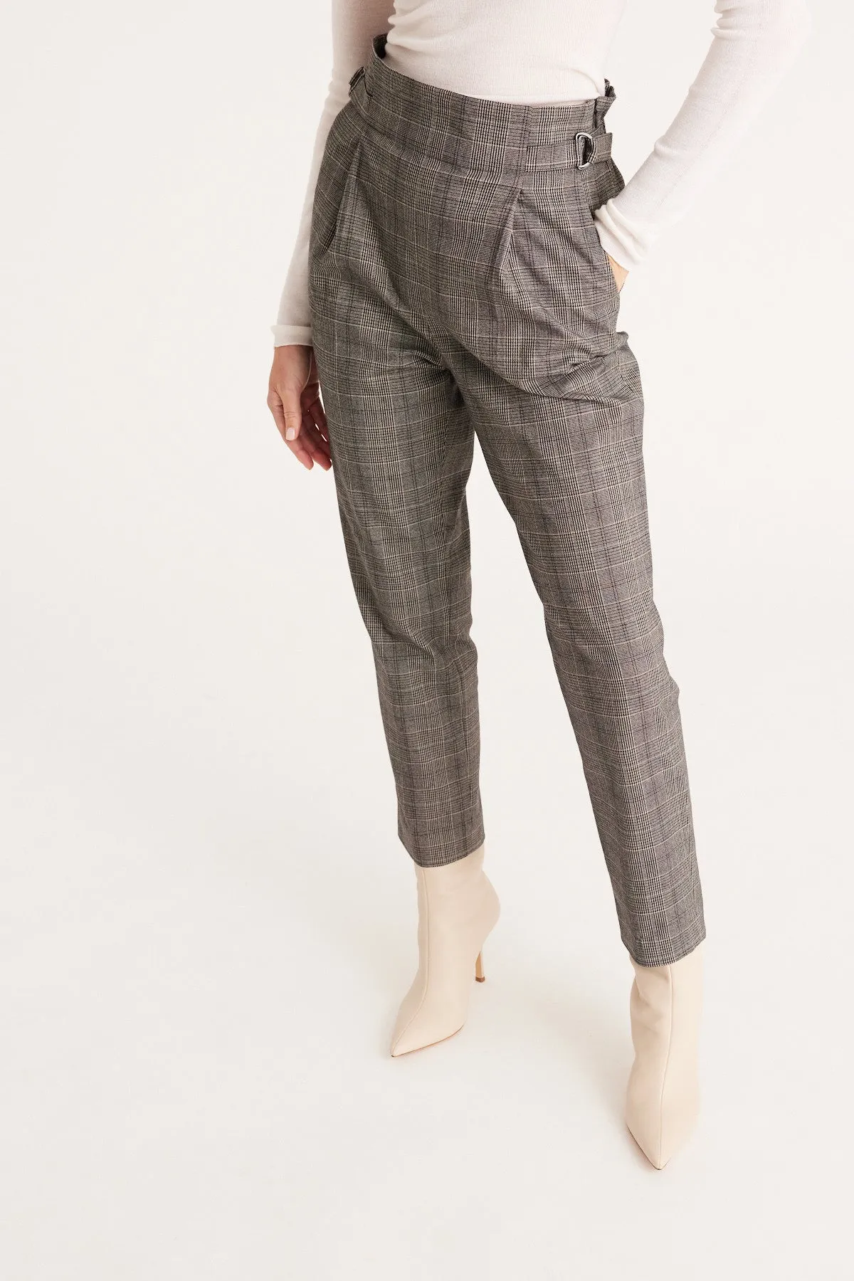 Stockholm Check Pant  - Grey Check