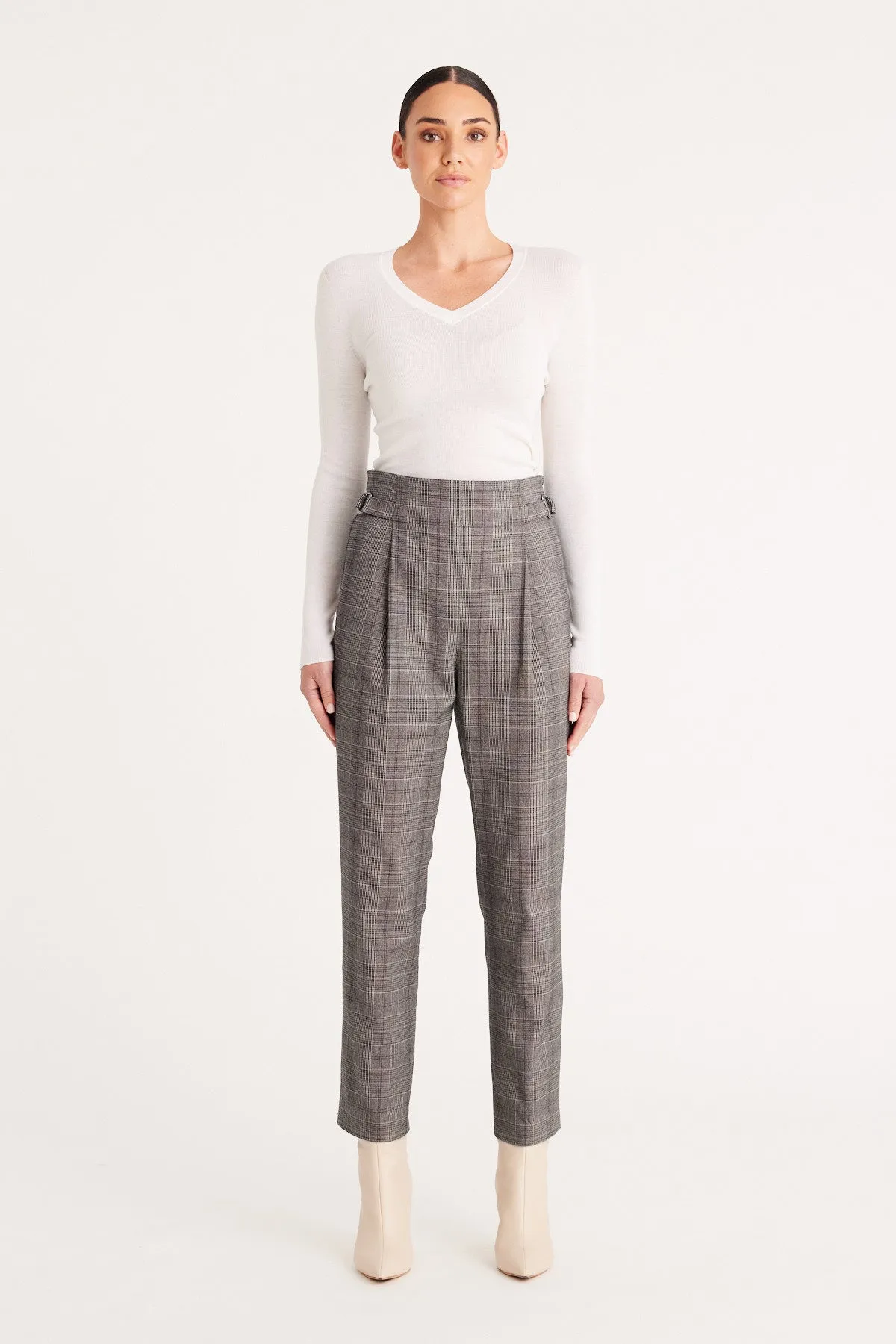 Stockholm Check Pant  - Grey Check