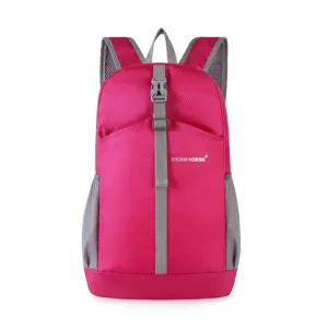 Stone Horse Outdoor Waterproof Folding Travel Backpack(Rose Red)