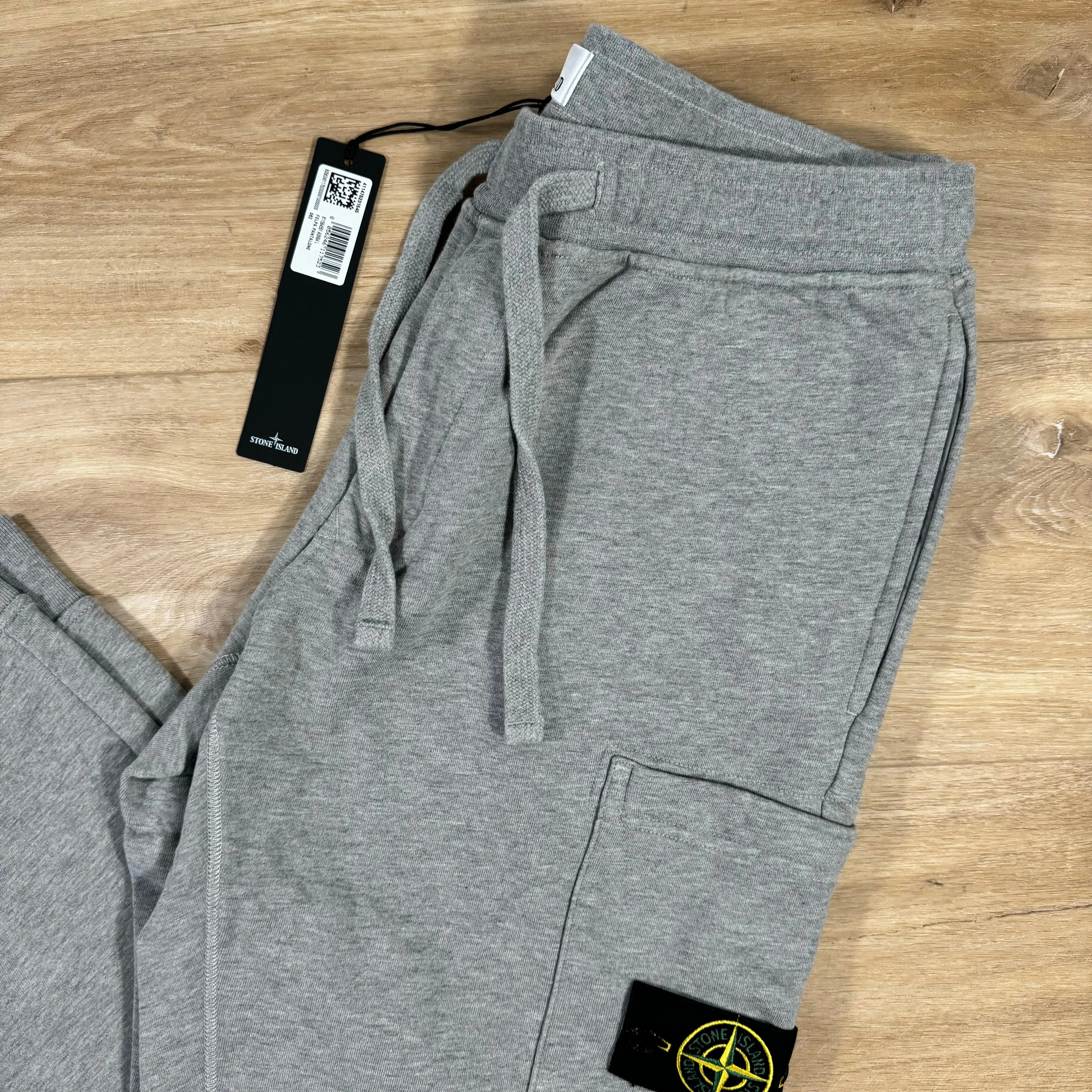 Stone Island Slim Fit Cargo Sweatpants in Grey