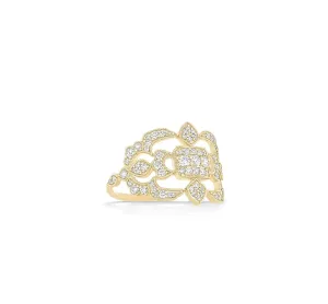 Stone Nude ring yellow gold